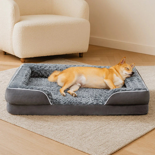 Detachable Water-Repellent Full Surround Support Orthopedic Dog Bed