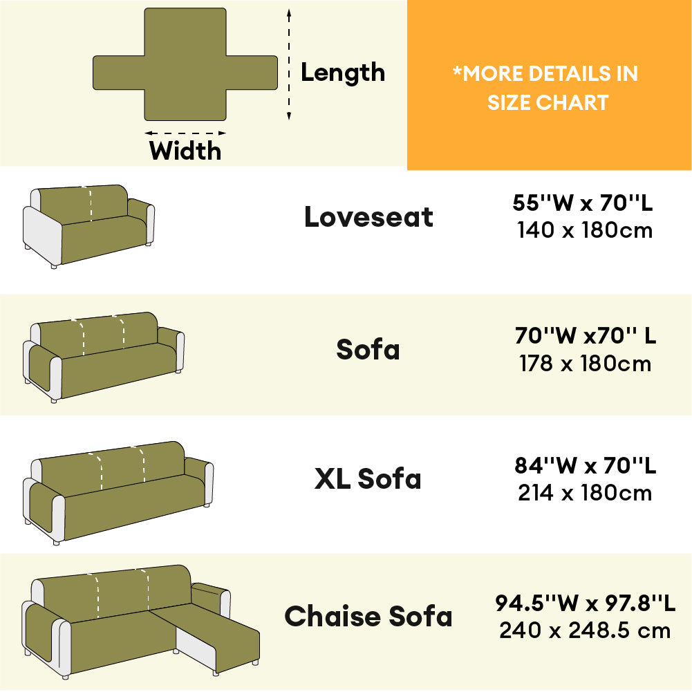 All-Season Anti-Slip Striped Pet Rug Furniture Protector with Armrest Outdoor Couch Cover - Keep Still