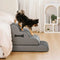 Adjustable Non-Slip Washable Soft Dog Stairs with Gentle Ramp