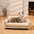 Trendy Striped Faux Lambswool Double Layer Dog & Cat Sofa Bed - Outdoor