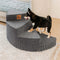 Cozy Corduroy Joint-Friendly Removable Spiral Pet Stairs - CreamyStep