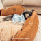 Vintage Large Cozy Calming Sofa Dog Bed
