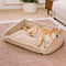 Plush Warmth Removable Orthopedic Wedge Bolster Dog Sofa Bed - CozySlope