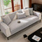 Minimalist Water-resistant Wheat Stripe Design Chenille Couch Cover
