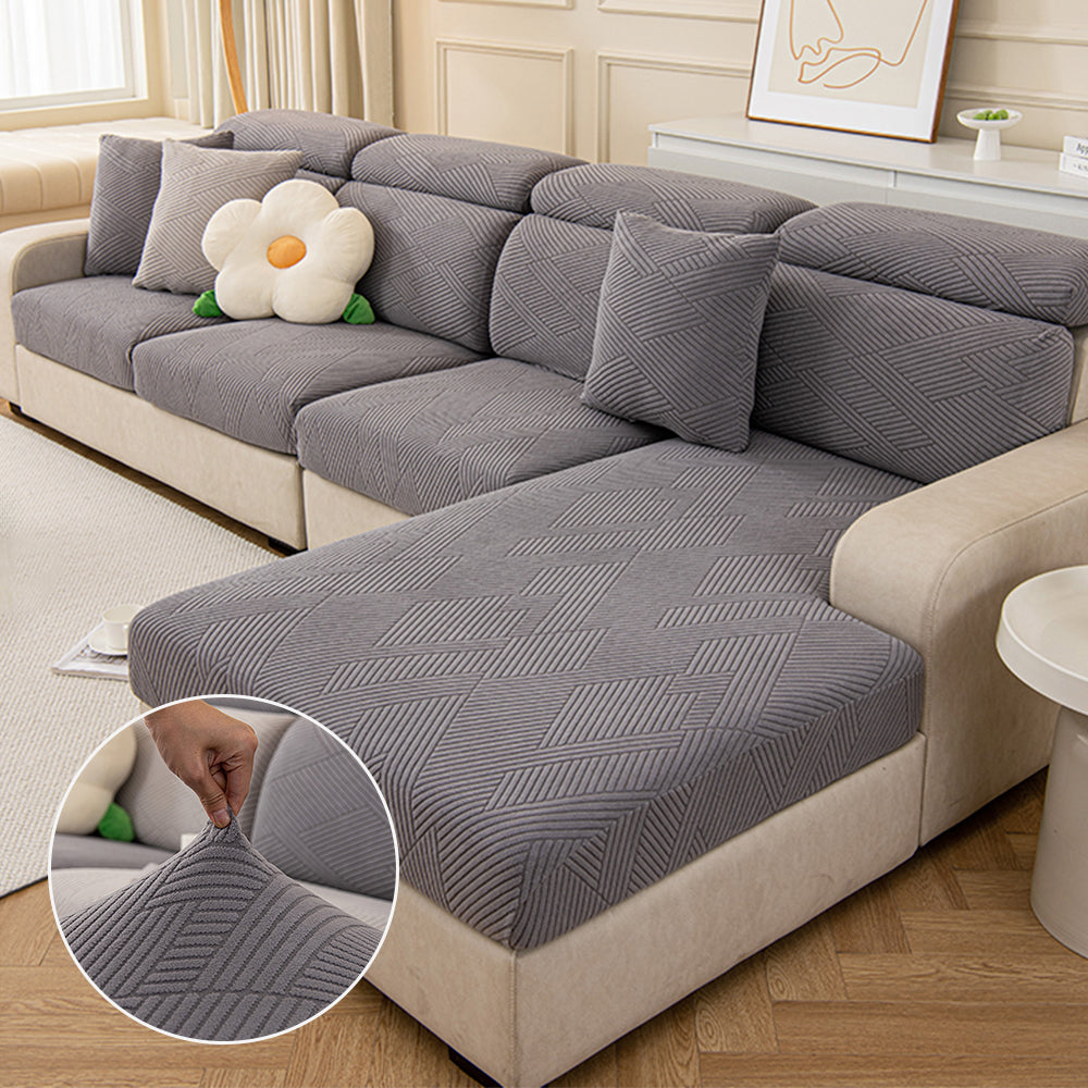 Modern Geometric Stretch Full-Wrap Magic Couch Cover