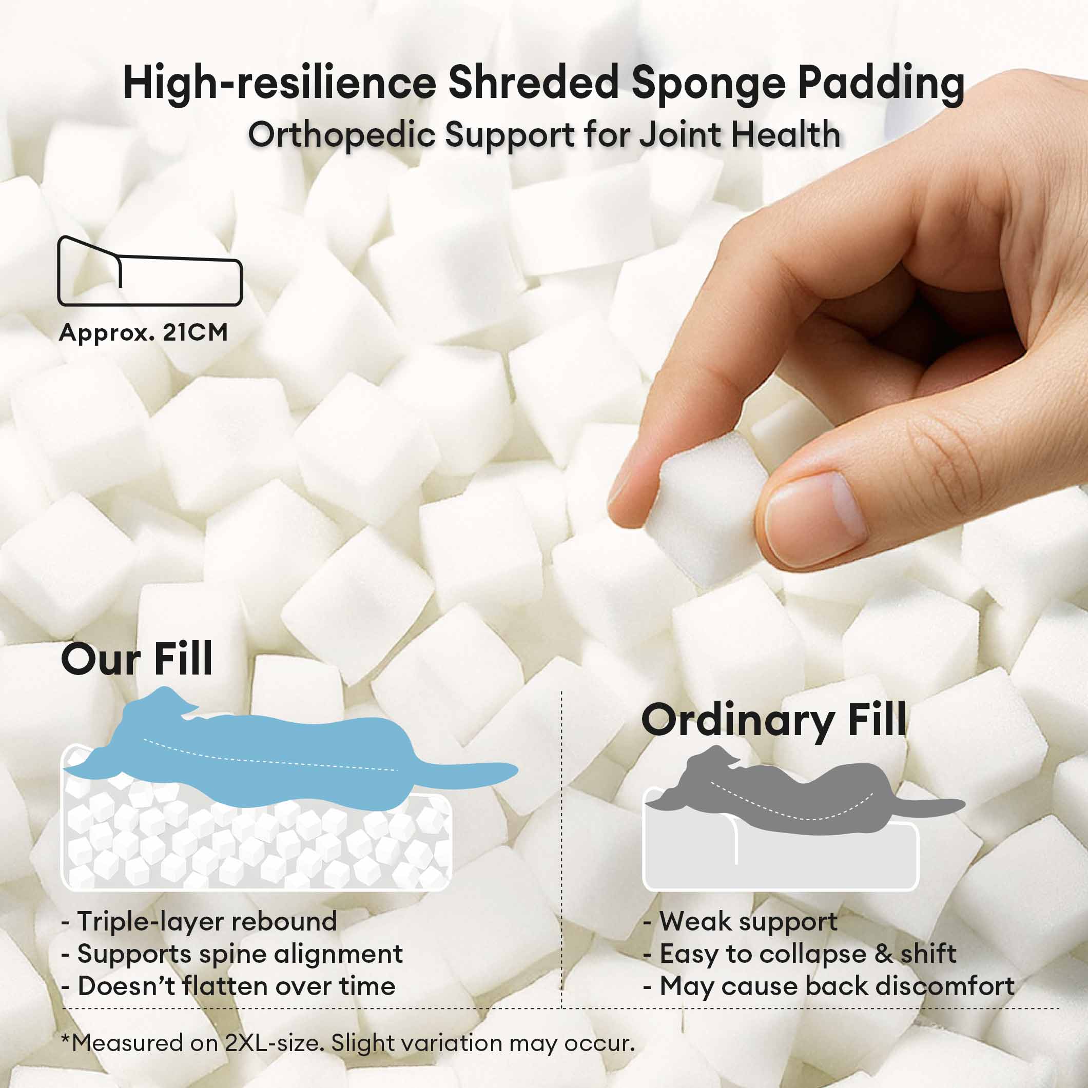 Large Thick Scratch-resistant Spine Protection Dog Cushion Bed