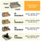 Luxe Faux Leather Foldable Orthopedic Large Dog Bed - Outdoor
