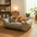 Floral Pattern Anti Static Washable All Season Dog Bed
