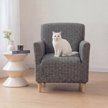 Herringbone Full Coverage Comfortable Scratch-Resistant ArmChair Sofa Protection Couch Cover