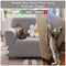 Elegant Herringbone Cream Aesthetic Stretch Armchair Sofa  Cover