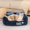 Vintage Chenille Washable Soft Cat Sofa Bed