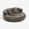 Luxe Diamond Velvet Removable Orthopedic Donut Dog Bed With Pillow - DreamNest