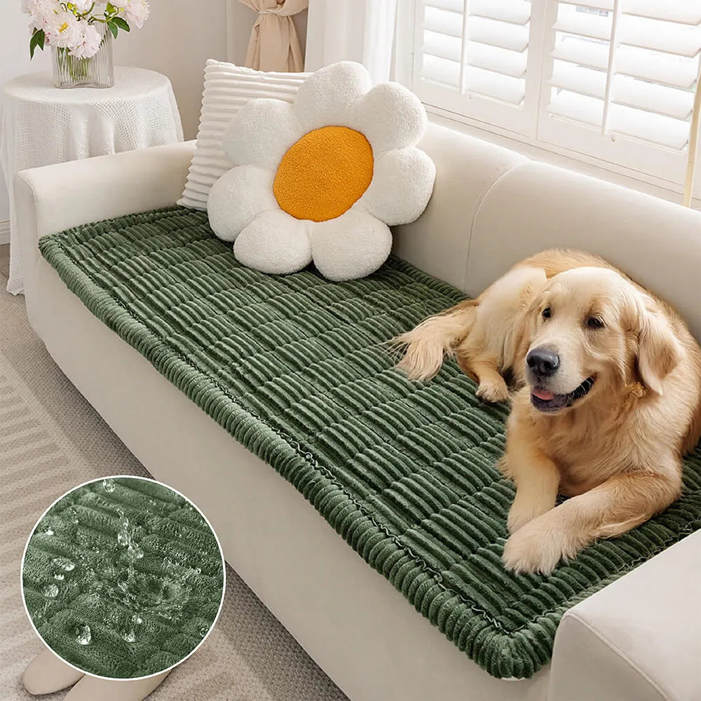 Lazy Soft Flannel Breathable Pet Mat Non-slip Couch Cover
