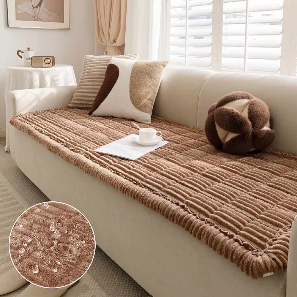 Lazy Soft Flannel Breathable Pet Mat Non-slip Couch Cover
