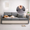 Vertical Stripe Corduroy Anti-Scratch Stretch Full-Cover Couch Cover