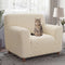 Cream Style Seersucker Breathable Stretchy Full-Coverage Armchair Couch Cover