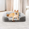 Fluffy Plush Orthopedic Washable Bolster Dog Bed - ComfyPaws