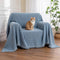 Chenille Blanket Herringbone Tassel Armchair Sofa Cover