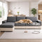 Vertical Stripe Corduroy Anti-Scratch Stretch Full-Cover Couch Cover