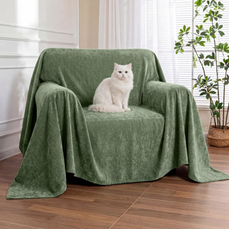 Soft and Waterproof Scratch-Resistant Non-Linting Throw Armchair Sofa Cover