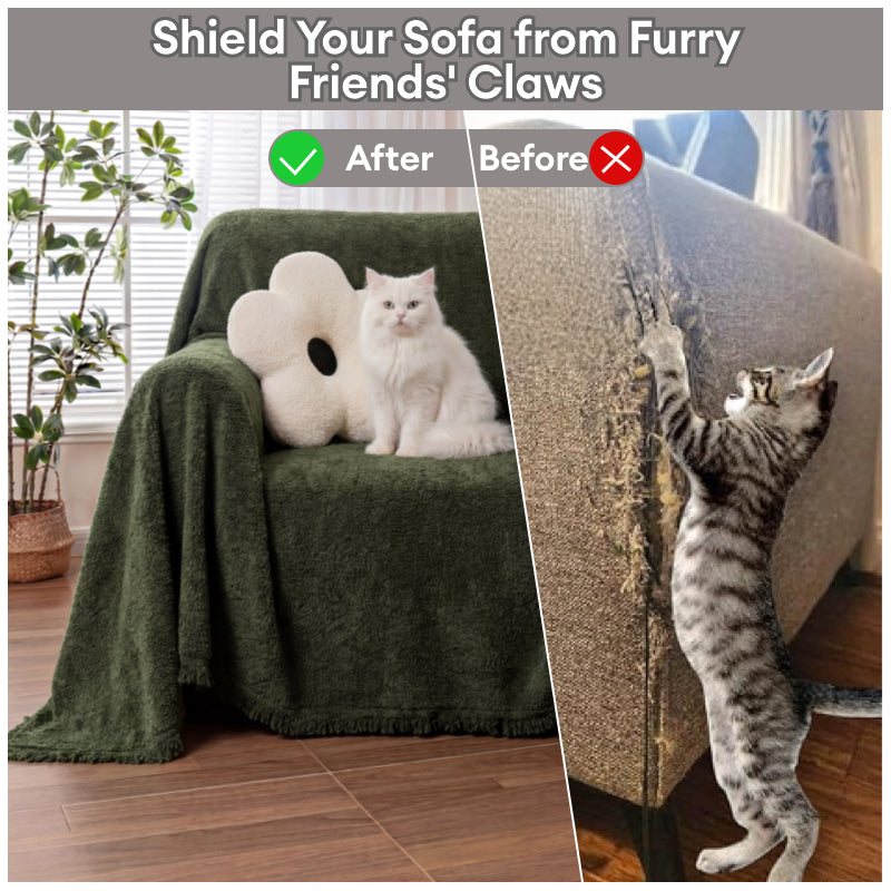 Soft Plush Water-resistant Multi-Purpose Furniture Armchair Sofa Cover