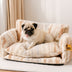 Trendy Striped Faux Lambswool Double Layer Dog & Cat Sofa Bed - Outdoor
