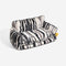 Trendy Striped Faux Lambswool Double Layer Dog & Cat Sofa Bed - Outdoor