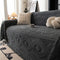 Bowknot Jacquard Plush Multifunctional Sofa Blanket Couch Cover