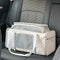 Classic Diamond Pattern Portable Large-Capacity Expandable Pet Carrier Bag