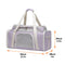 Classic Diamond Pattern Portable Large-Capacity Expandable Pet Carrier Bag