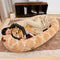 Luxury Super Large Sleep Deeper Oval Bed Human Dog Bed - FUNNYFUZZY