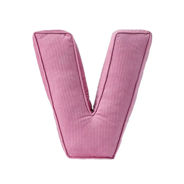 Corduroy Soft Hugging Letter Sofa Pillow