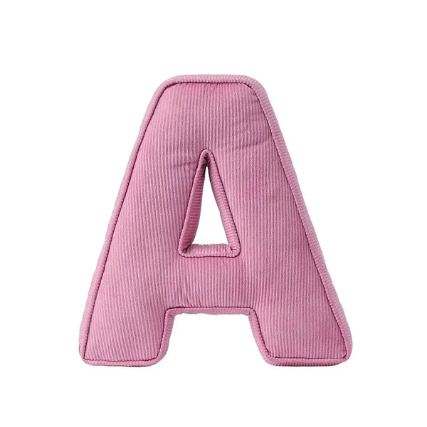 Corduroy Soft Hugging Letter Sofa Pillow