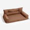 Luxe Faux Leather Foldable Orthopedic Large Dog Bed - Outdoor