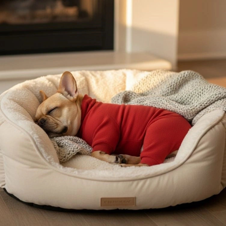 Cozy Fleece Dog Pajamas - Perfect Sleepwear for Large Dogs