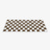 Cream-colored Large Plaid Square Fuzzy Pet Dog Mat Bed Couch Cover