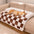 Cream Square Plaid Cozy Dog Mat Furniture Protector Cover