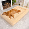 Luxury Super Large Sleep Deeper Oval Bed Human Dog Bed - FUNNYFUZZY