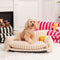 Trendy Striped Faux Lambswool Double Layer Dog & Cat Sofa Bed - Outdoor