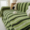 Decorative Stripe Tassel Chenille Throw Couch Cover