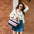 Handmade Lightweight Cotton Woven Beach Bag Pet Carrier- Summer Vacation