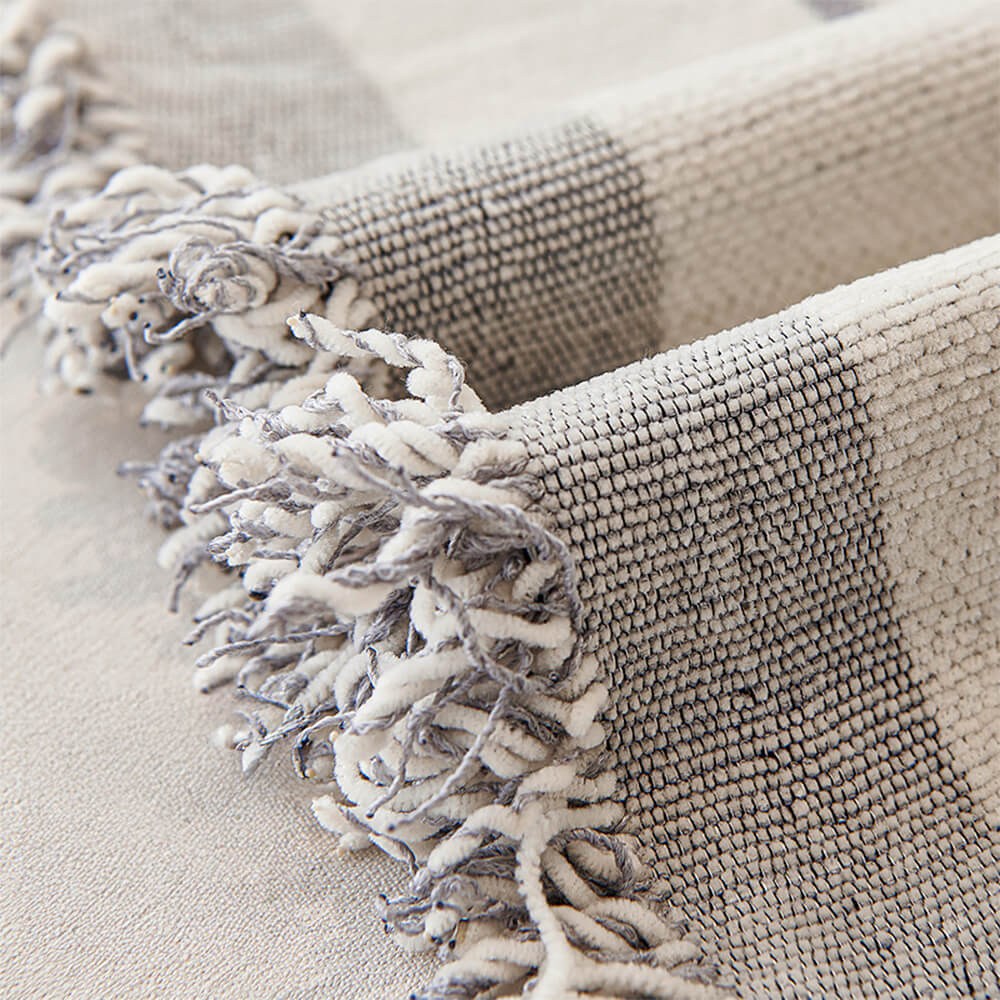 Classic Geometric Pattern Chenille Throw Couch Cover