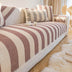 Cotton Linen Stripe Anti-scratch Furniture Protector Couch Cover