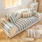 Cotton Linen Stripe Anti-scratch Furniture Protector Couch Cover