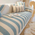 Cotton Linen Stripe Anti-scratch Furniture Protector Couch Cover
