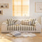 Cotton Linen Stripe Anti-scratch Furniture Protector Couch Cover