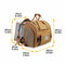 Expandable Large-Space Single Shoulder Handbag Travel Cat Carrier Bag