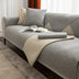 Minimalist Solid Color Breathable Faux Linen Couch Cover