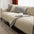 Minimalist Solid Color Breathable Faux Linen Couch Cover