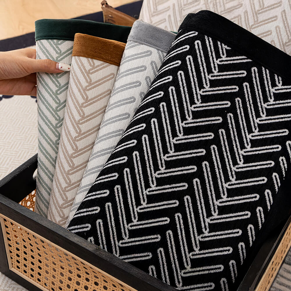 Modern Chic Herringbone Chenille Anti-scratch Non-Slip Couch Cover